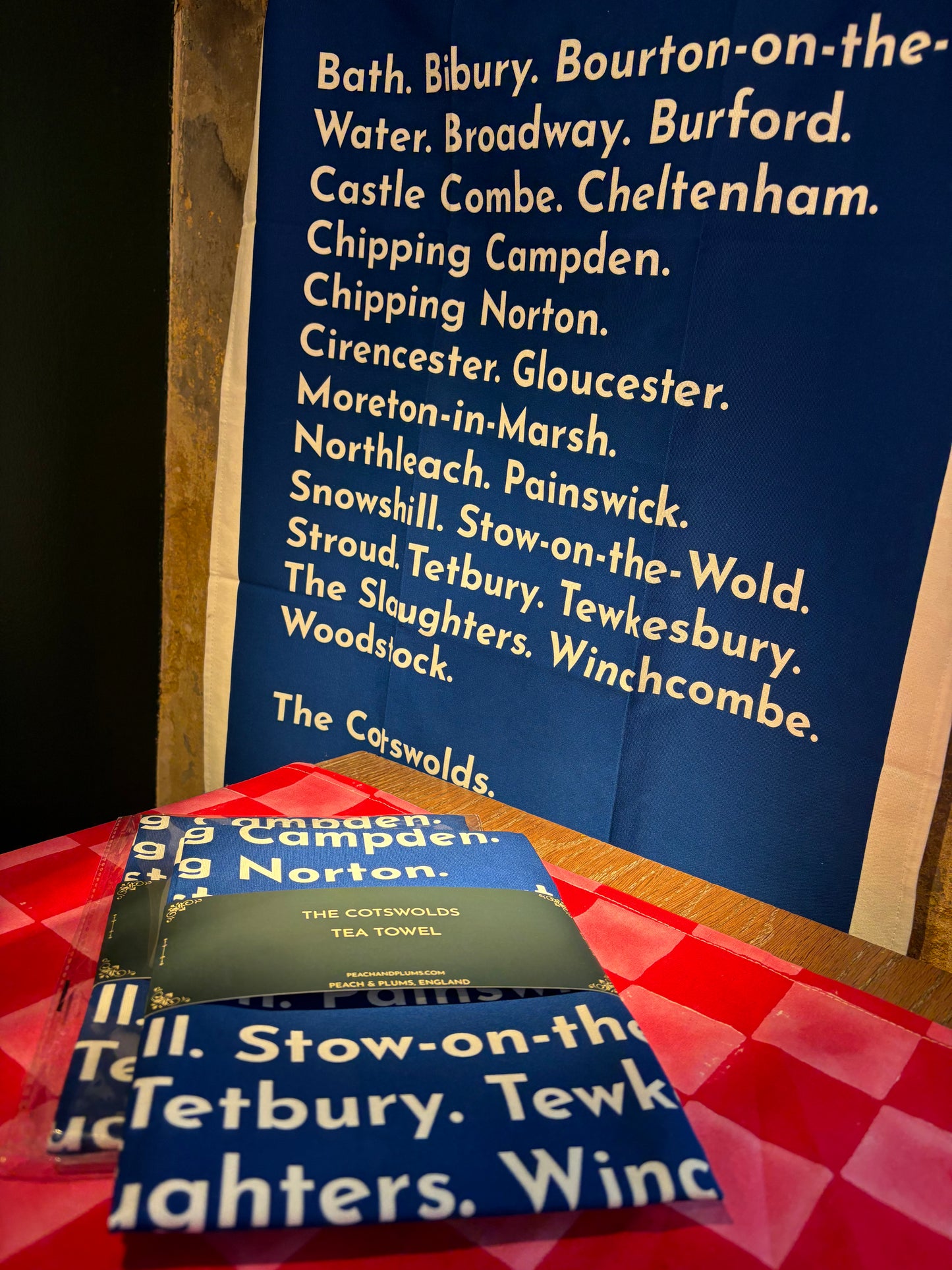 The Cotswolds Tea Towel Blue