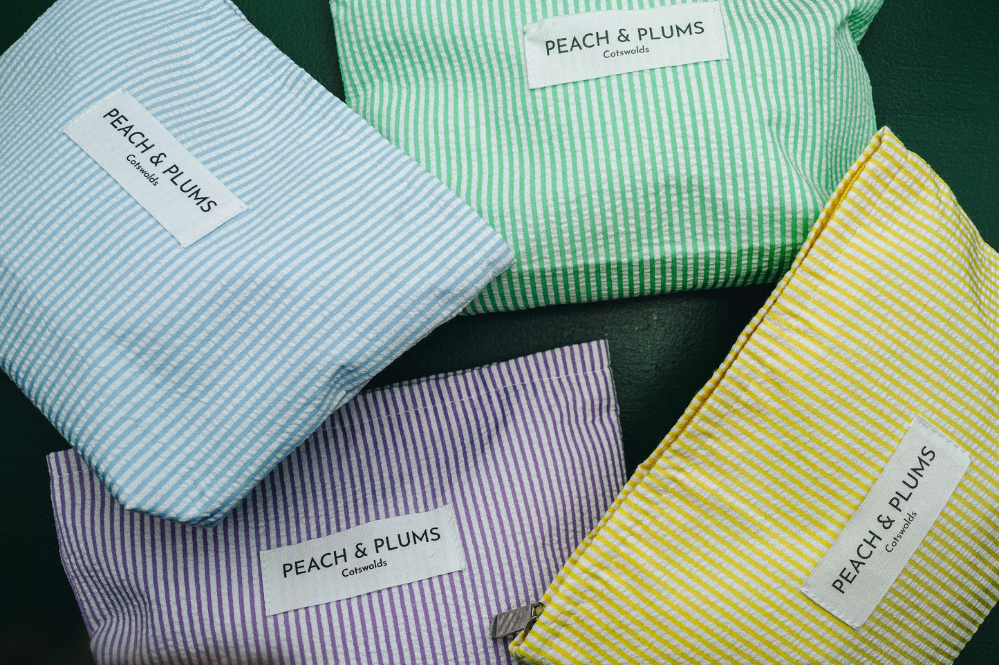 Peach & Plums Washbag - Yellow
