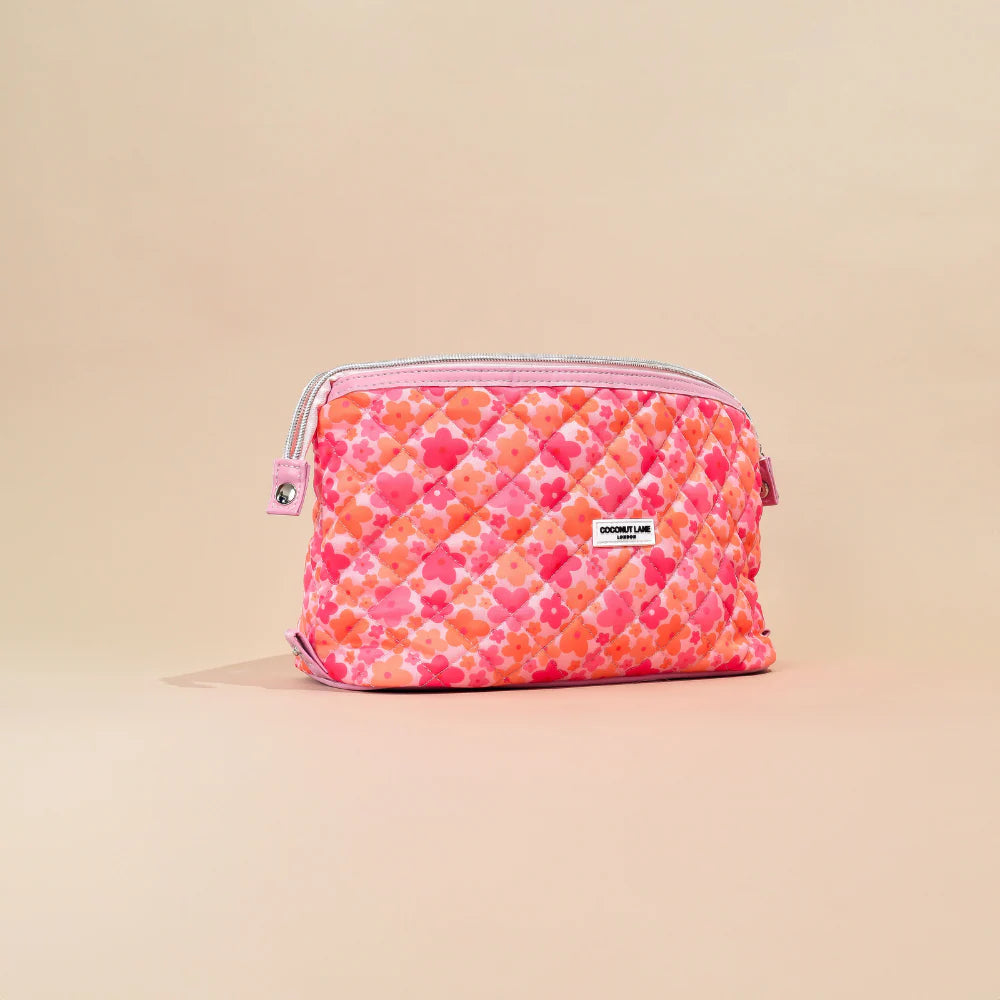 Pink & Orange Bloom Wash Bag