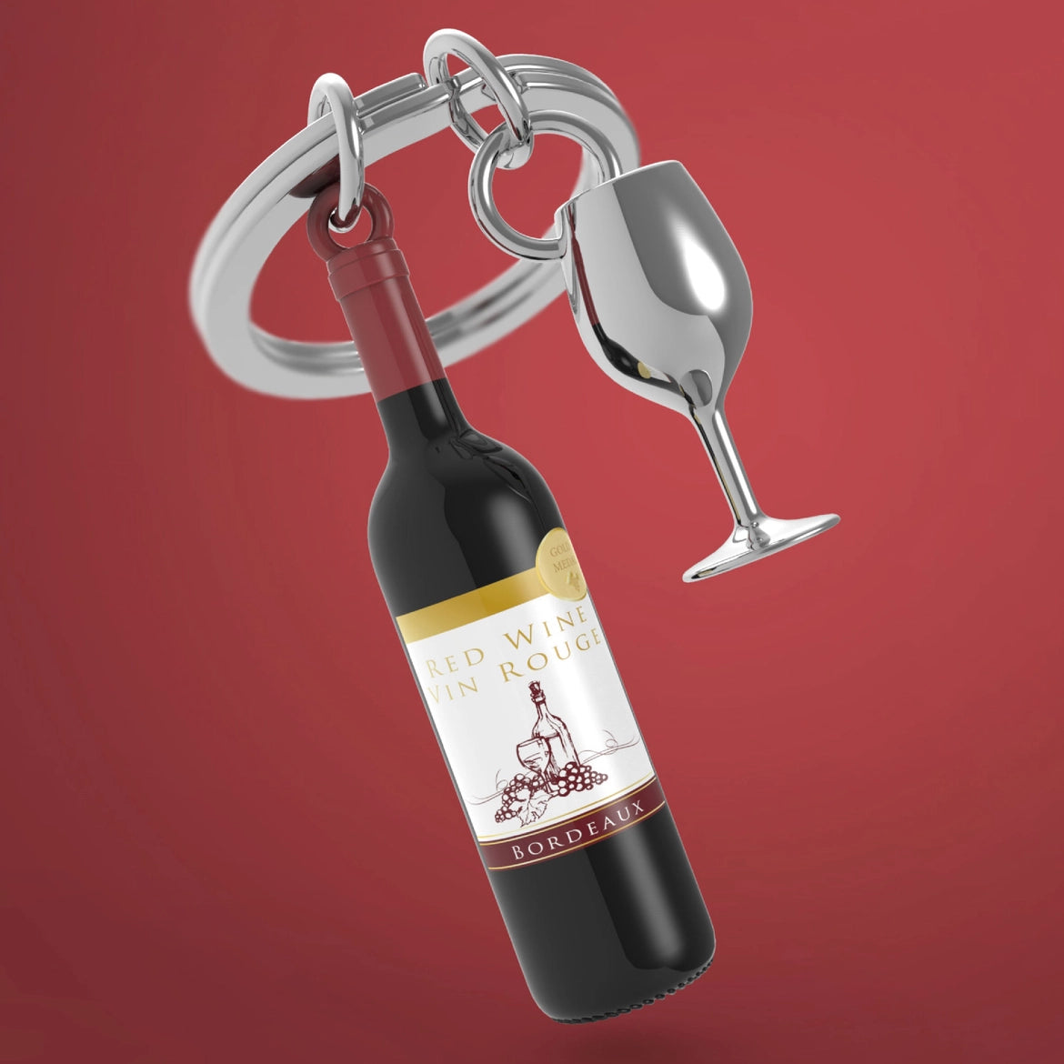 Wine Bottle Key Ring