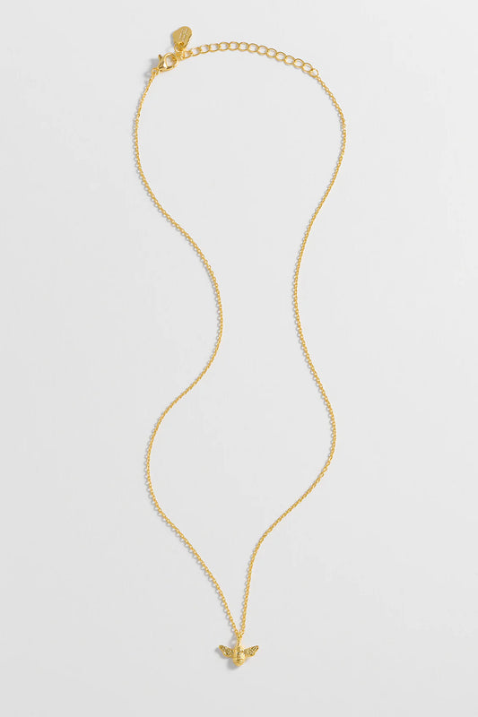 Bee Necklace Gold