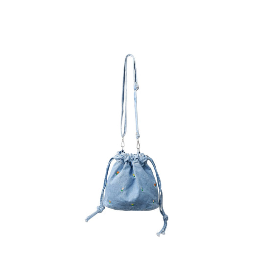 Tulip Denim Bucket Bag