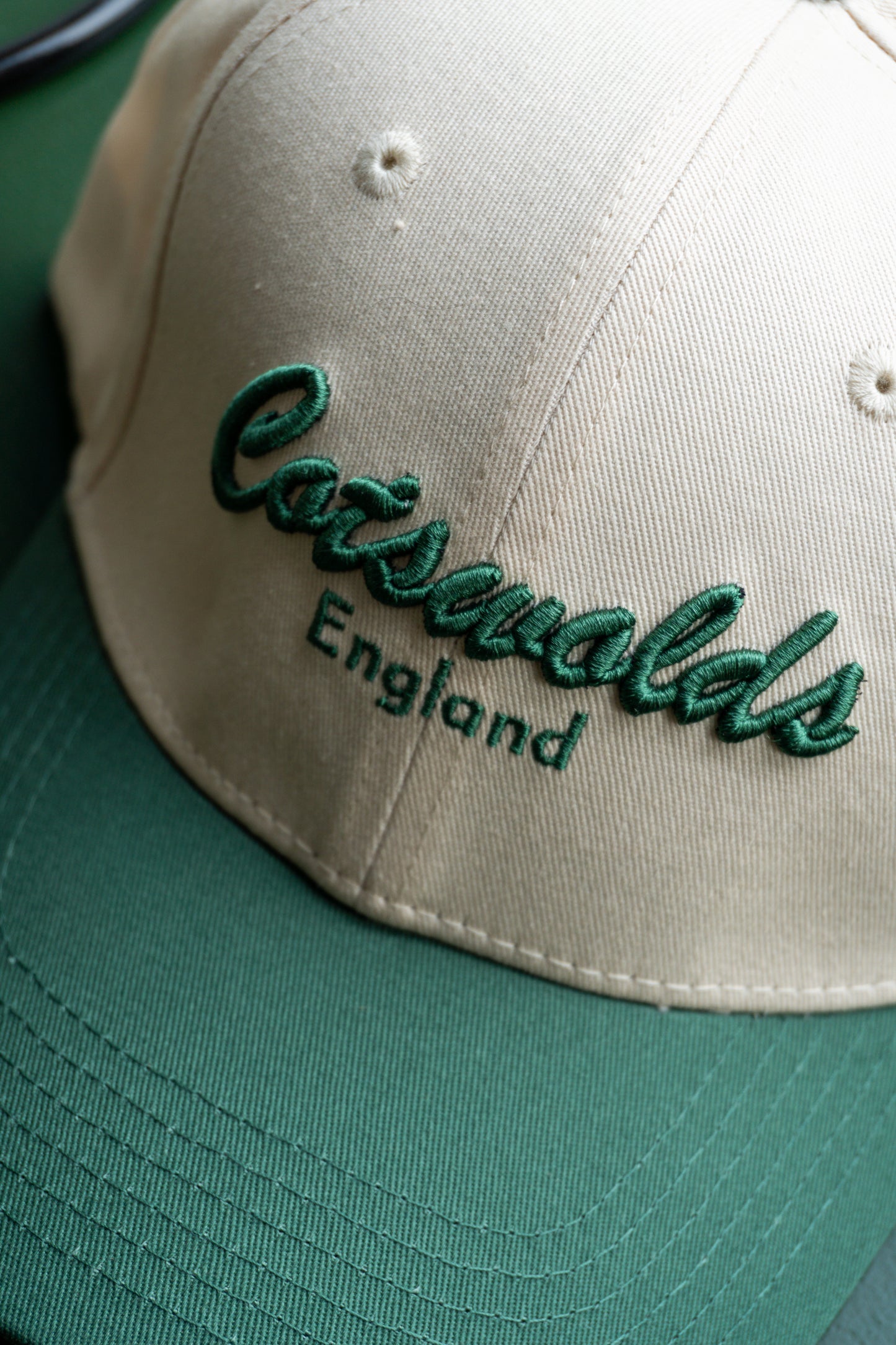 'The Cotswolds' Cap Green & Cream