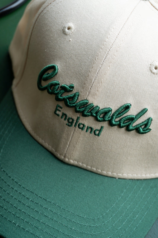 'The Cotswolds' Cap Green & Cream