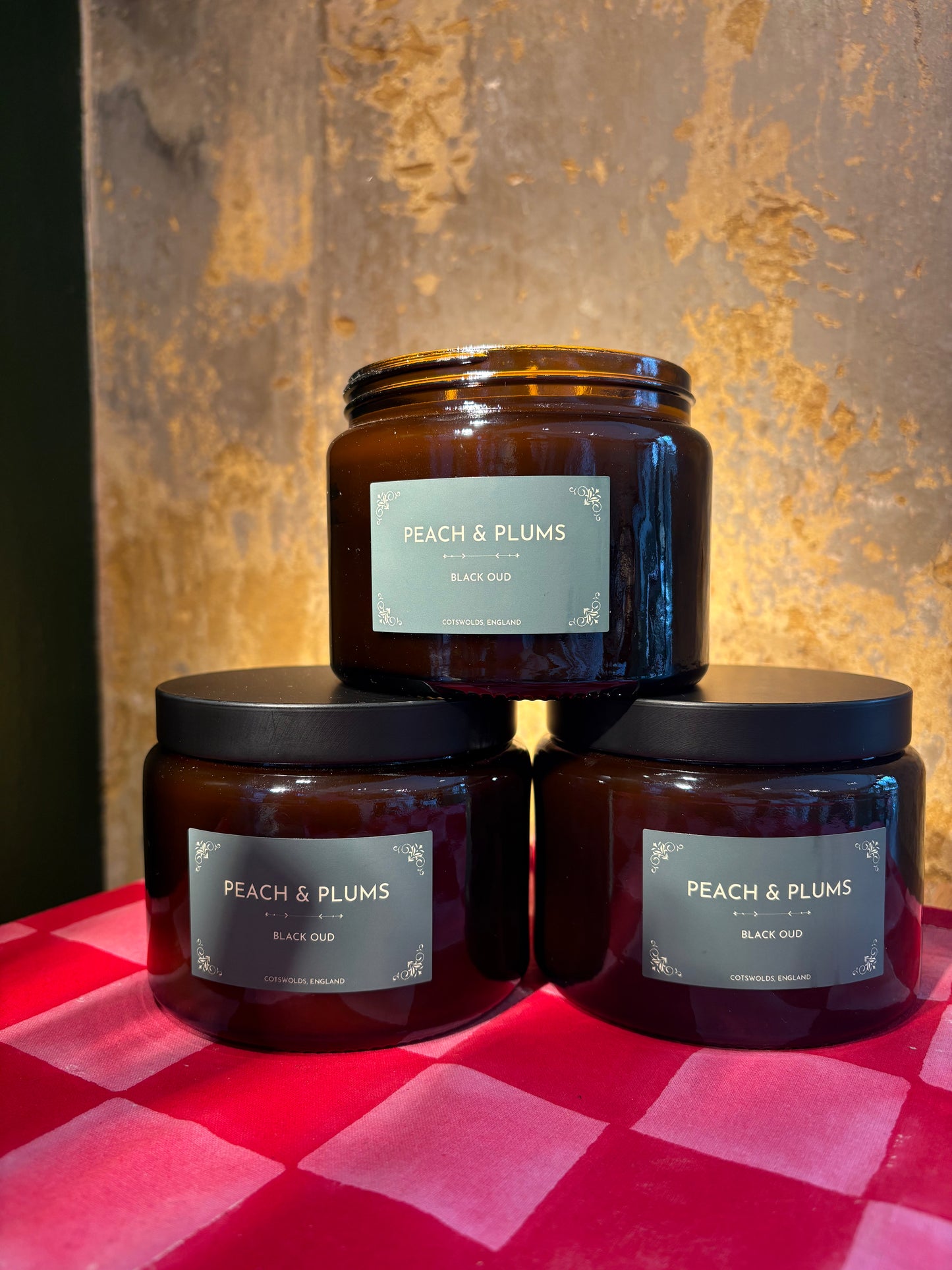 Black Oud 3 Wick Candle