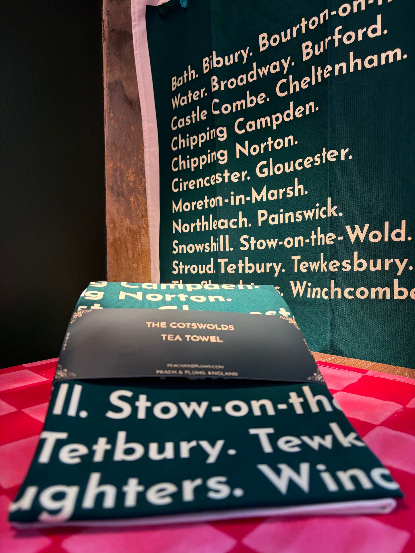 The Cotswolds Tea Towel Green