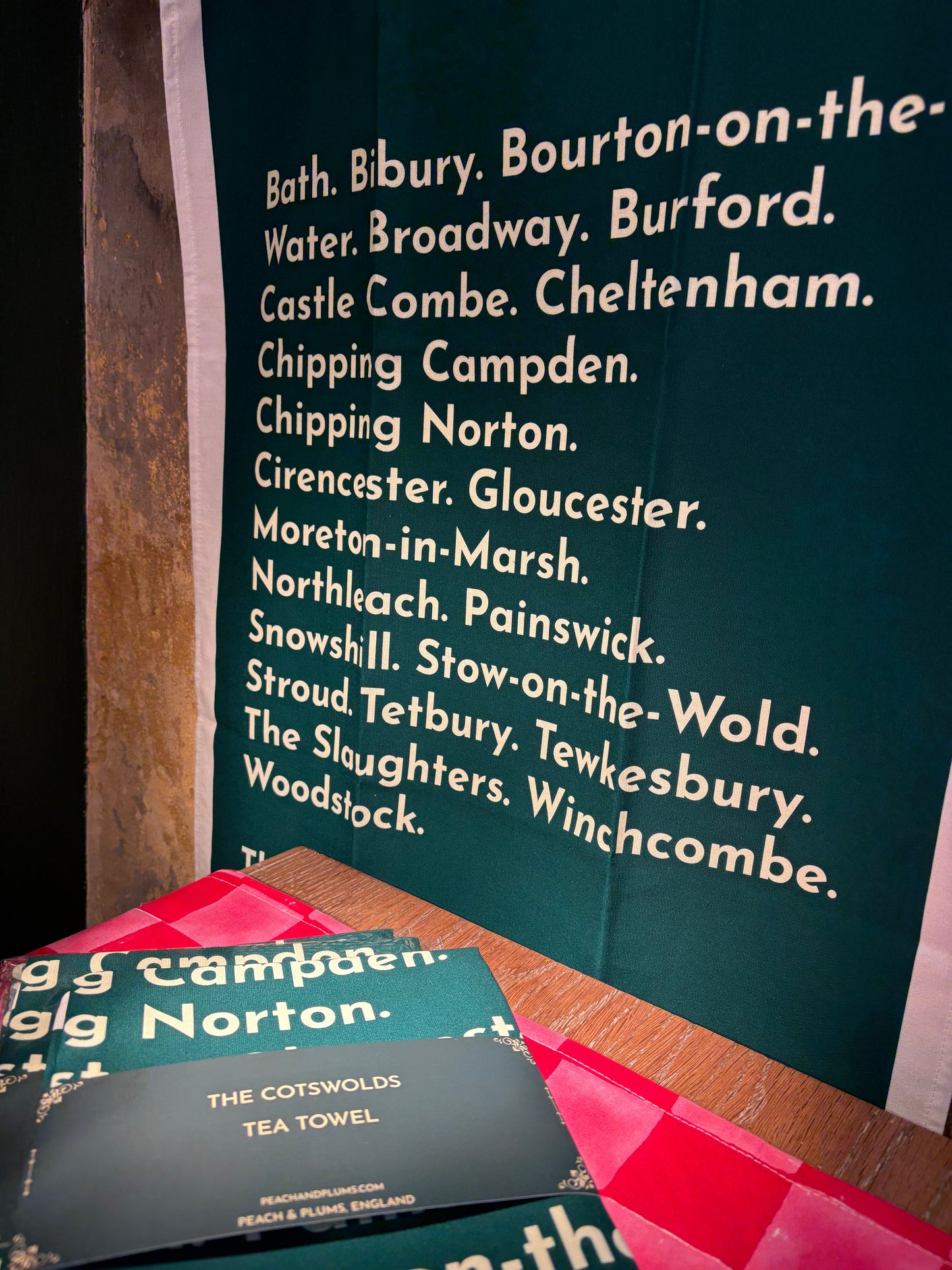 The Cotswolds Tea Towel Green