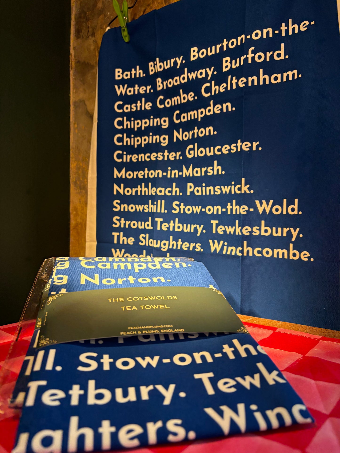 The Cotswolds Tea Towel Blue