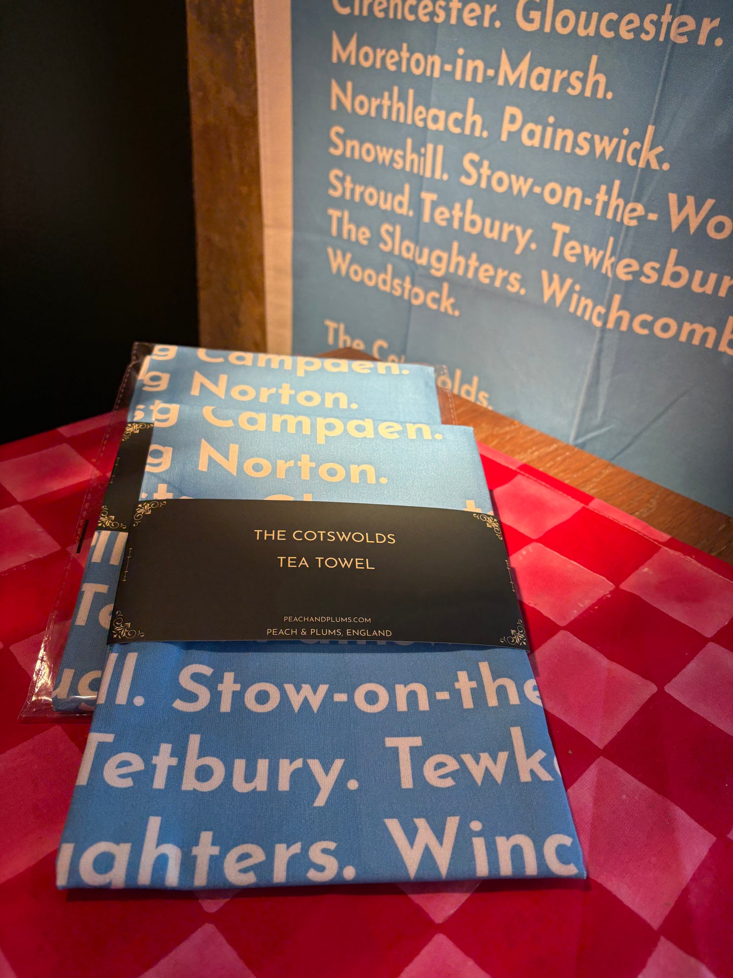 The Cotswolds Tea Towel Light Blue