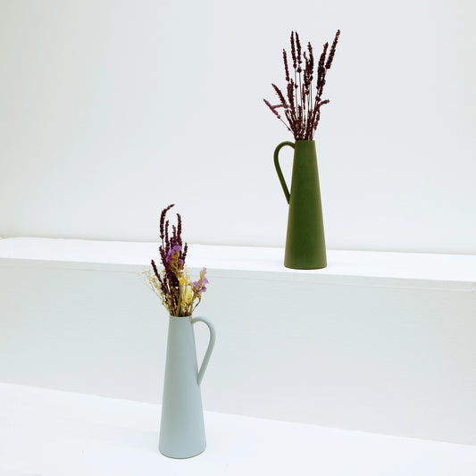 Luxe Collection Dark Green Metal Vase