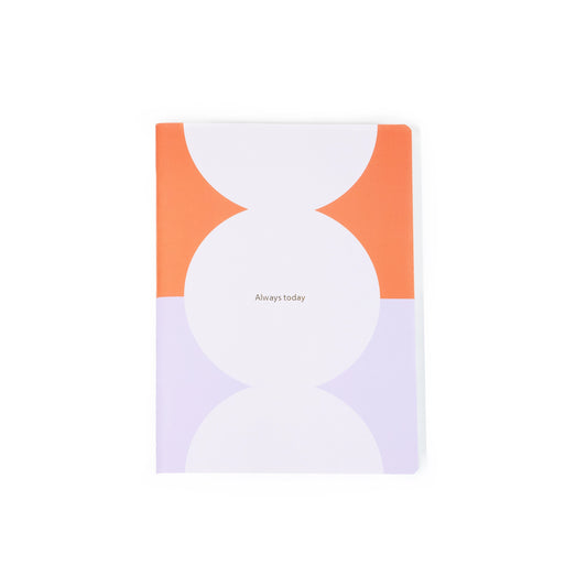 Orange and Lilac Notebook
