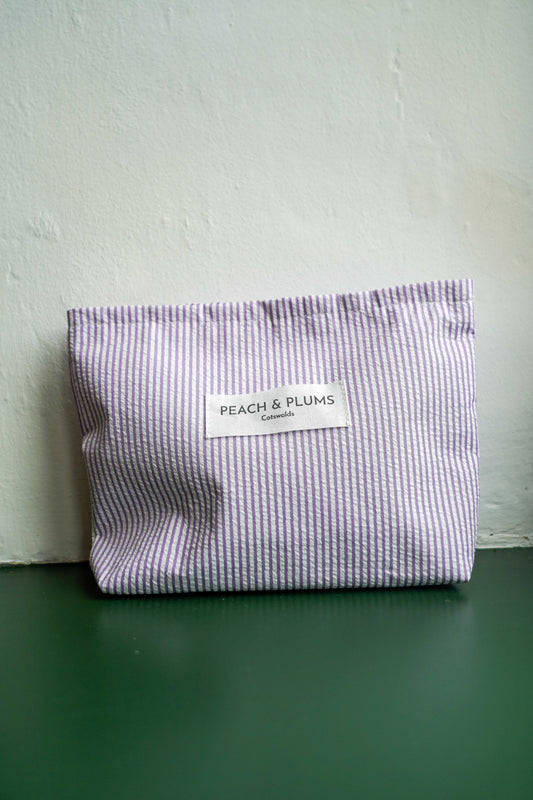 Peach & Plums Washbag - Purple