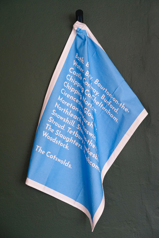 The Cotswolds Tea Towel Light Blue