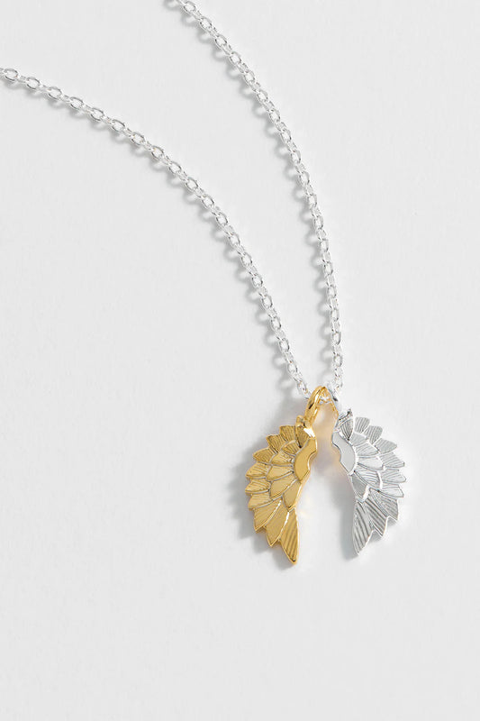 Wing Necklace Gold & Silver