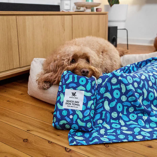 Dog Towel Blue