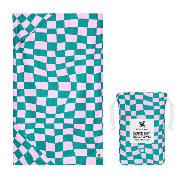 Dog Towel Checkered