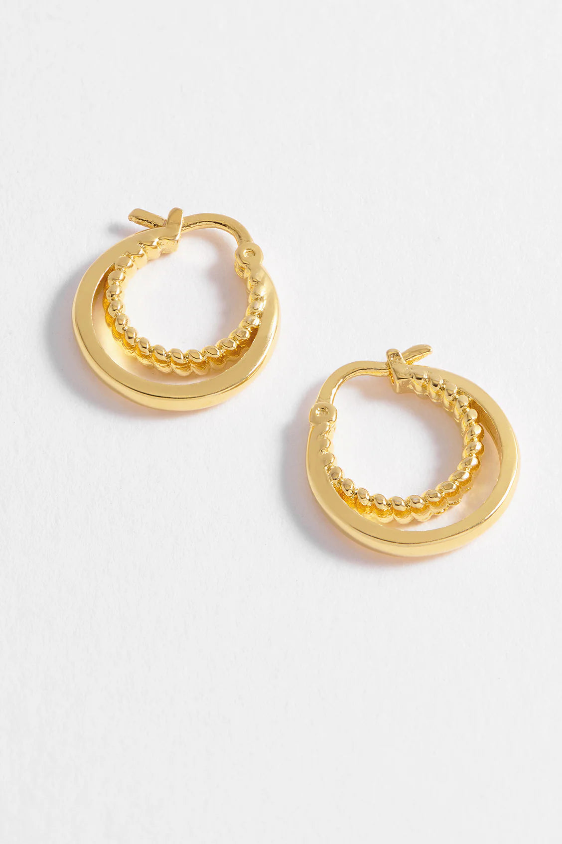 Double Twisted Hoop Gold