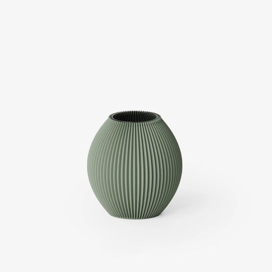 Forest Green Poke Vase